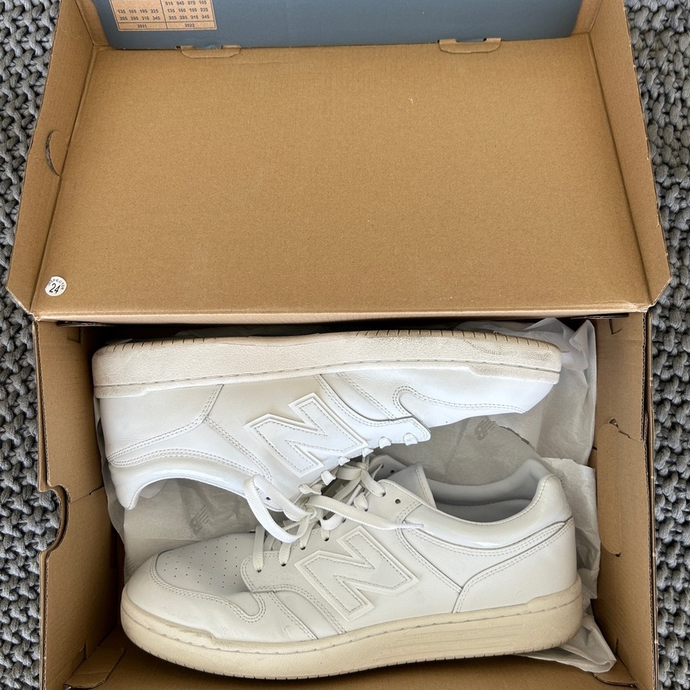 New Balance White BB480 Sneaker Mens size 14